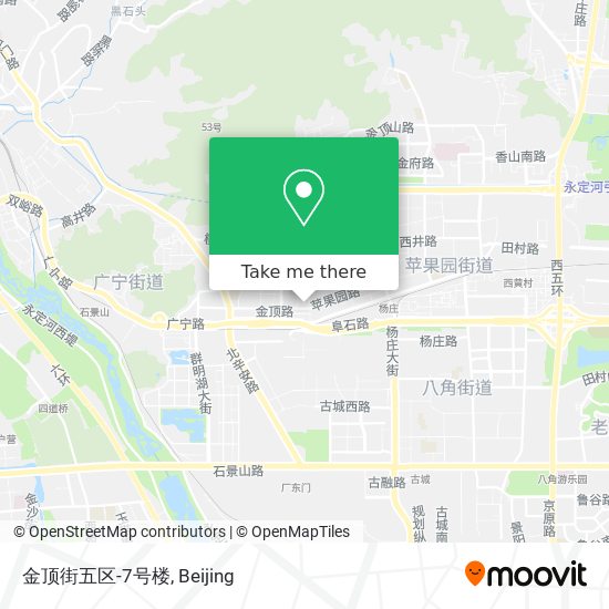 金顶街五区-7号楼 map