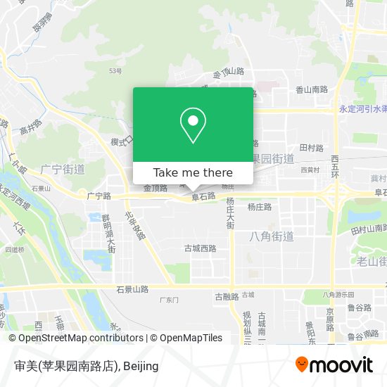 审美(苹果园南路店) map