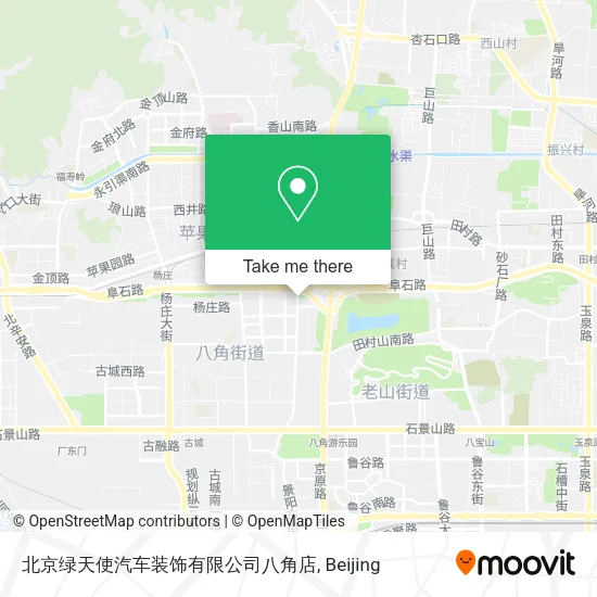 北京绿天使汽车装饰有限公司八角店 map