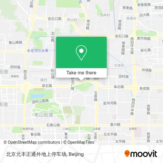 北京元丰正通外地上停车场 map