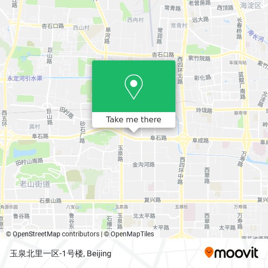 玉泉北里一区-1号楼 map