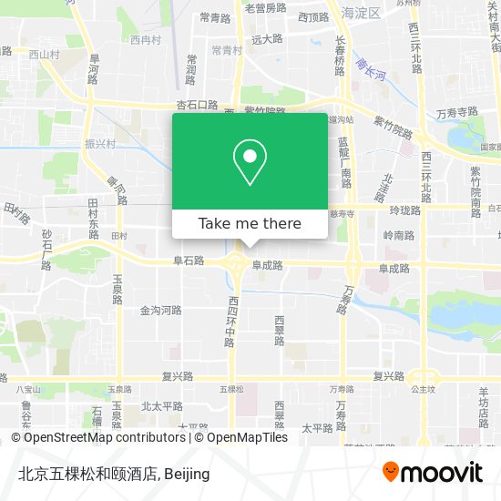 北京五棵松和颐酒店 map