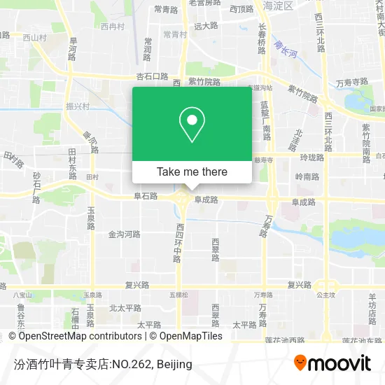 汾酒竹叶青专卖店:NO.262 map