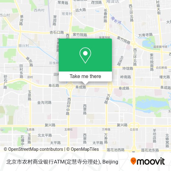 北京市农村商业银行ATM(定慧寺分理处) map