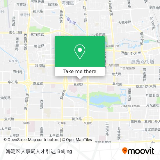 海淀区人事局人才引进 map
