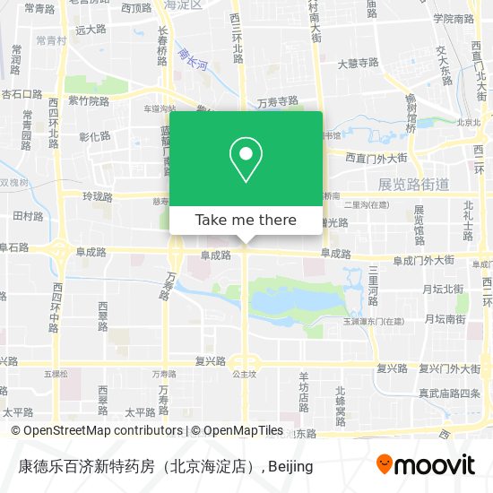 康德乐百济新特药房（北京海淀店） map