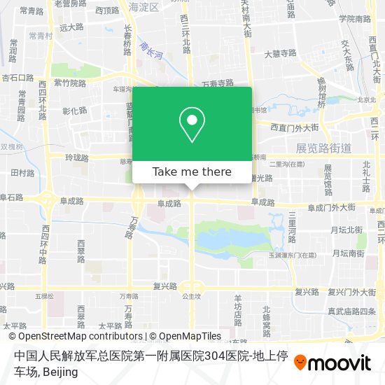中国人民解放军总医院第一附属医院304医院-地上停车场 map