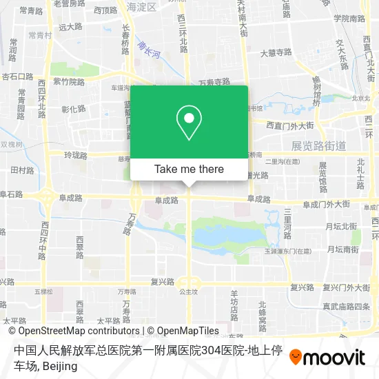 中国人民解放军总医院第一附属医院304医院-地上停车场 map