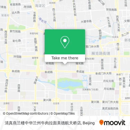 清真燕兰楼中华兰州牛肉拉面美德航天桥店 map