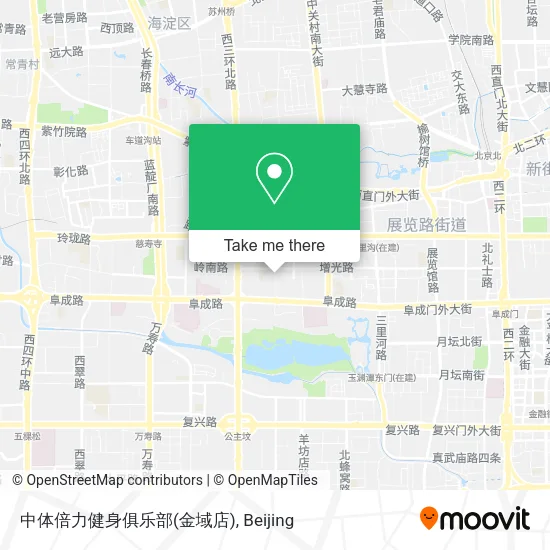 中体倍力健身俱乐部(金域店) map