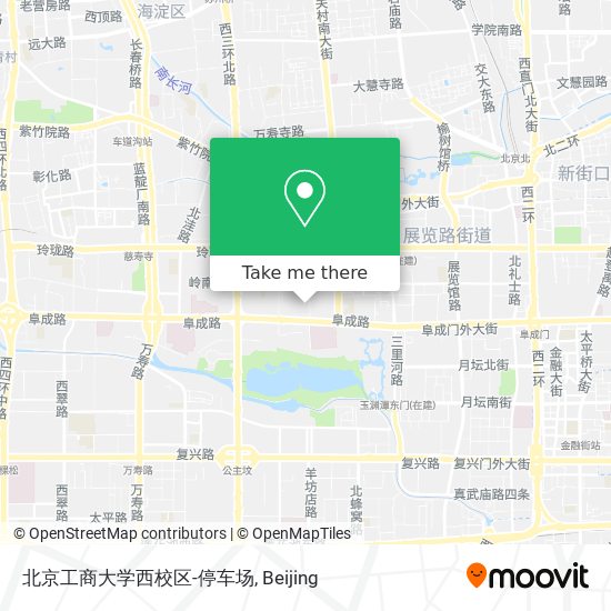 北京工商大学西校区-停车场 map