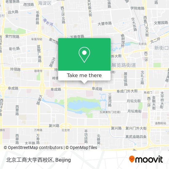 北京工商大学西校区 map