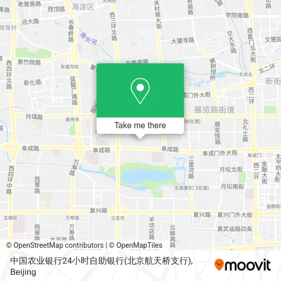 中国农业银行24小时自助银行(北京航天桥支行) map