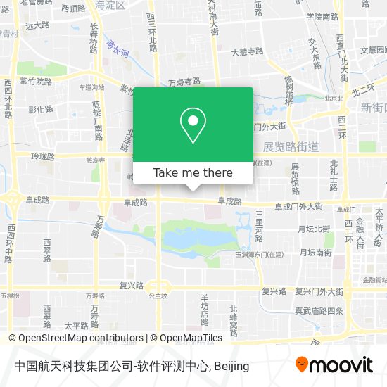 中国航天科技集团公司-软件评测中心 map
