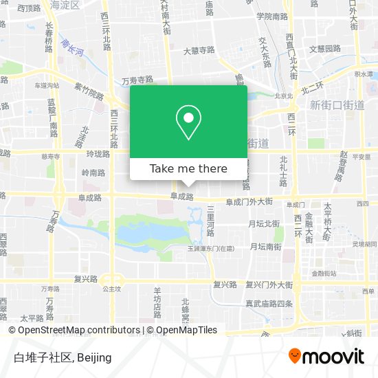 白堆子社区 map