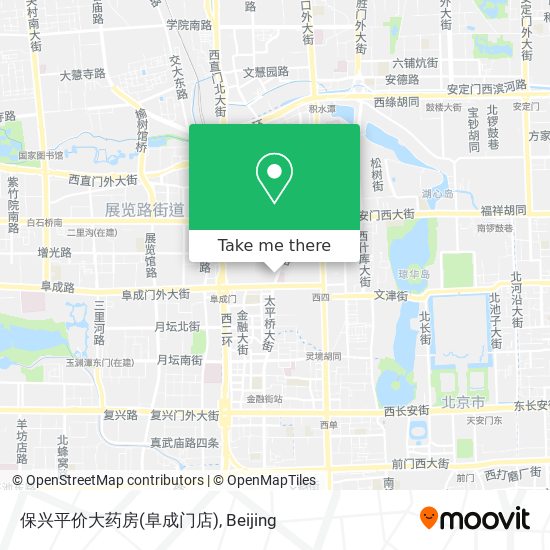 保兴平价大药房(阜成门店) map