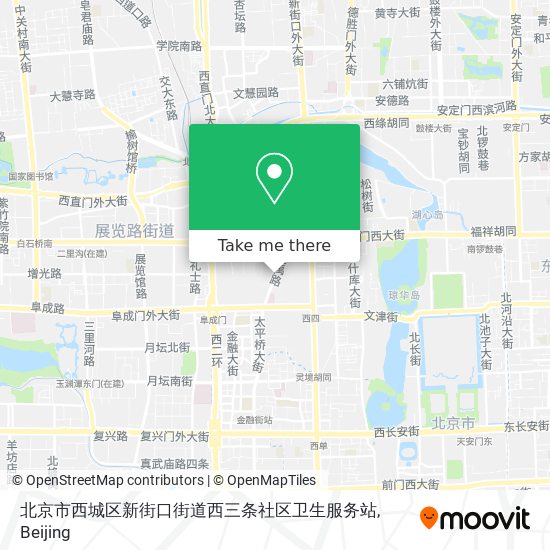 北京市西城区新街口街道西三条社区卫生服务站 map