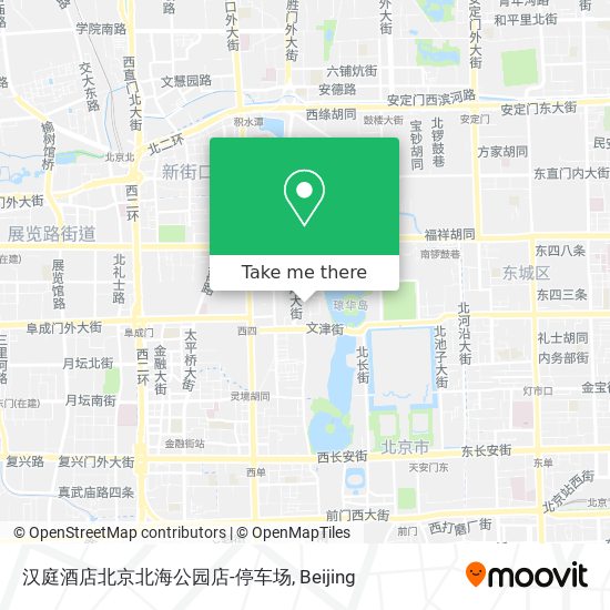 汉庭酒店北京北海公园店-停车场 map