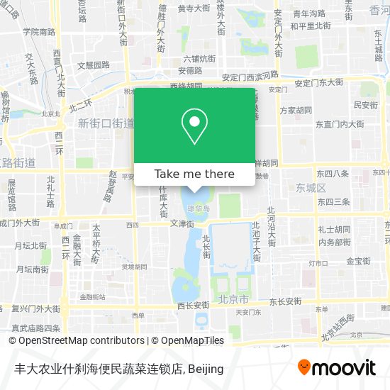丰大农业什刹海便民蔬菜连锁店 map