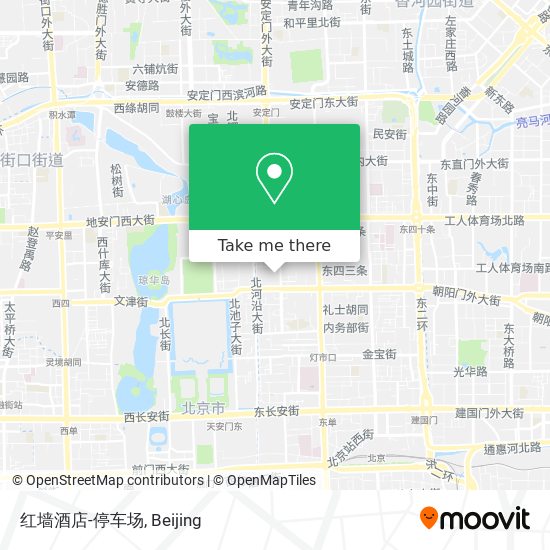 红墙酒店-停车场 map