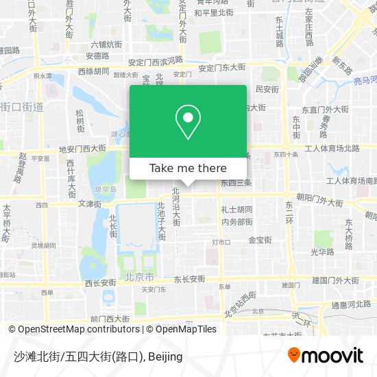 沙滩北街/五四大街(路口) map