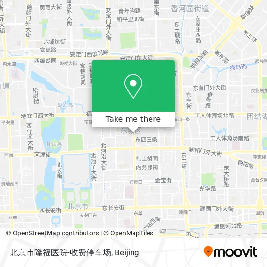 北京市隆福医院-收费停车场 map