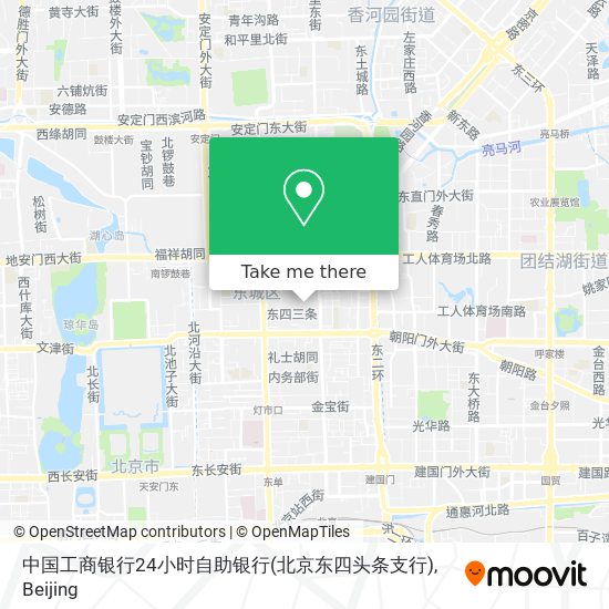 中国工商银行24小时自助银行(北京东四头条支行) map