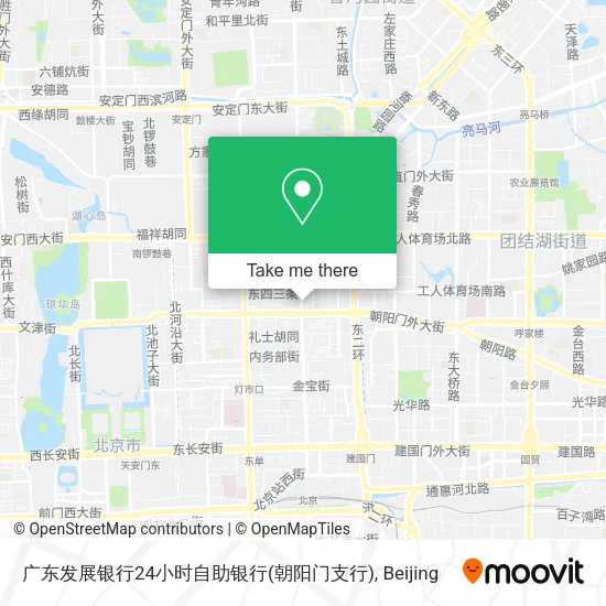 广东发展银行24小时自助银行(朝阳门支行) map