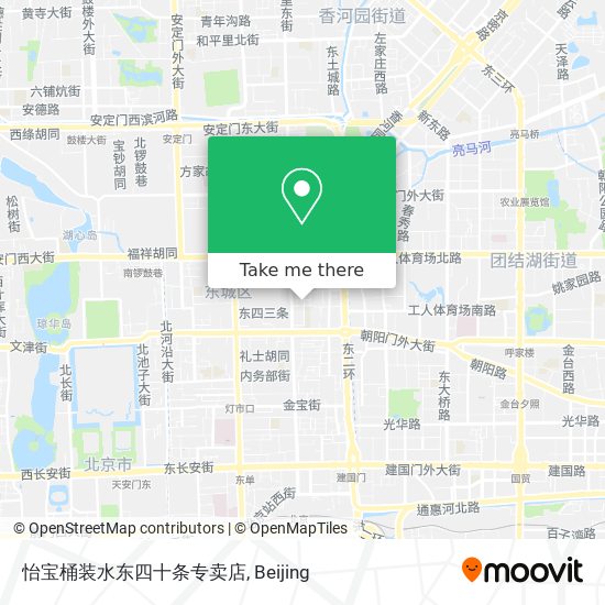 怡宝桶装水东四十条专卖店 map