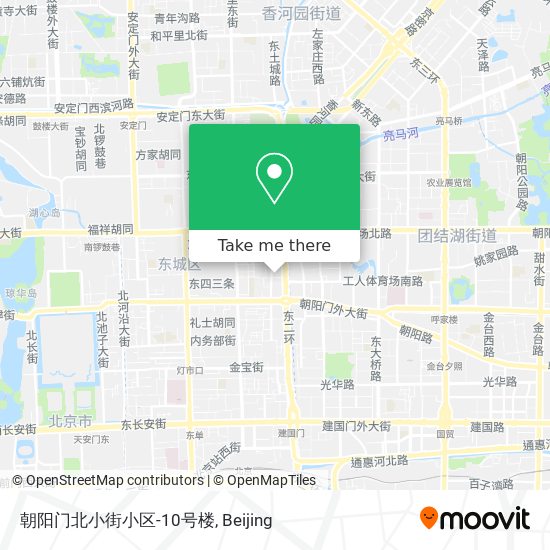 朝阳门北小街小区-10号楼 map