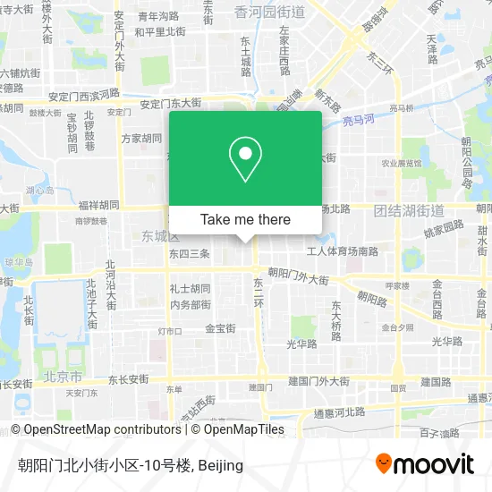 朝阳门北小街小区-10号楼 map