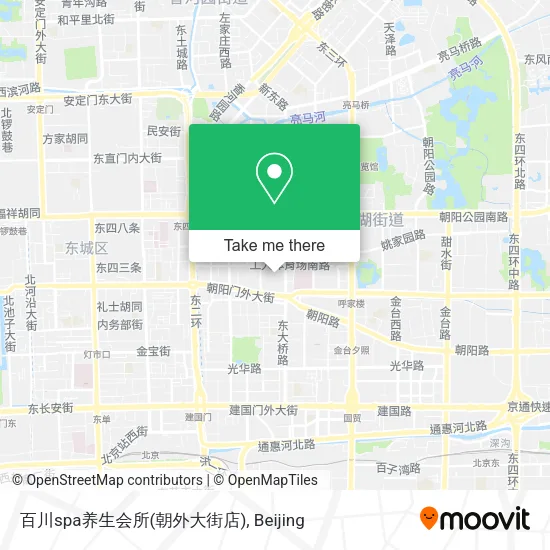 百川spa养生会所(朝外大街店) map
