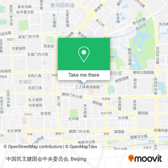 中国民主建国会中央委员会 map