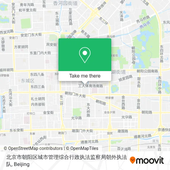北京市朝阳区城市管理综合行政执法监察局朝外执法队 map