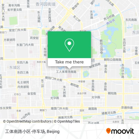 工体南路小区-停车场 map