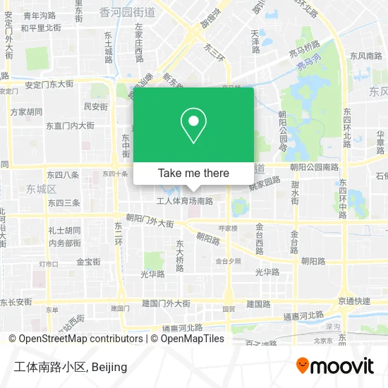 工体南路小区 map