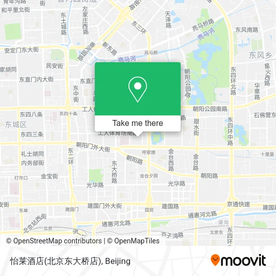 怡莱酒店(北京东大桥店) map
