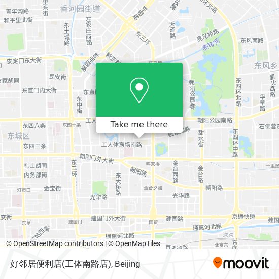 好邻居便利店(工体南路店) map