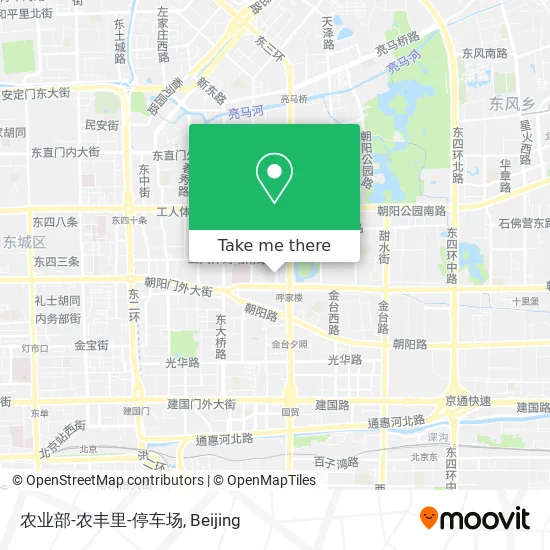 农业部-农丰里-停车场 map