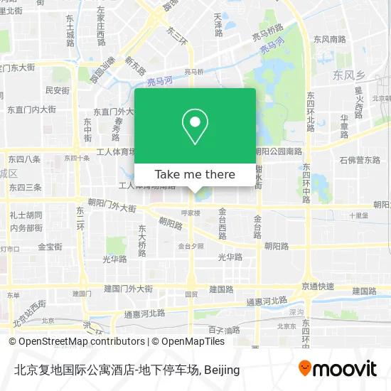 北京复地国际公寓酒店-地下停车场 map