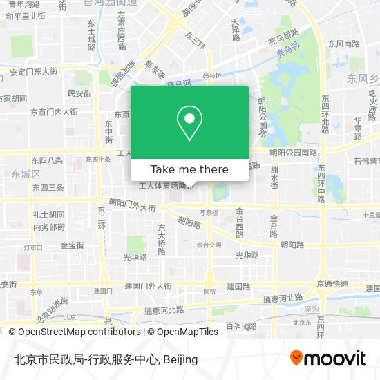 北京市民政局-行政服务中心 map