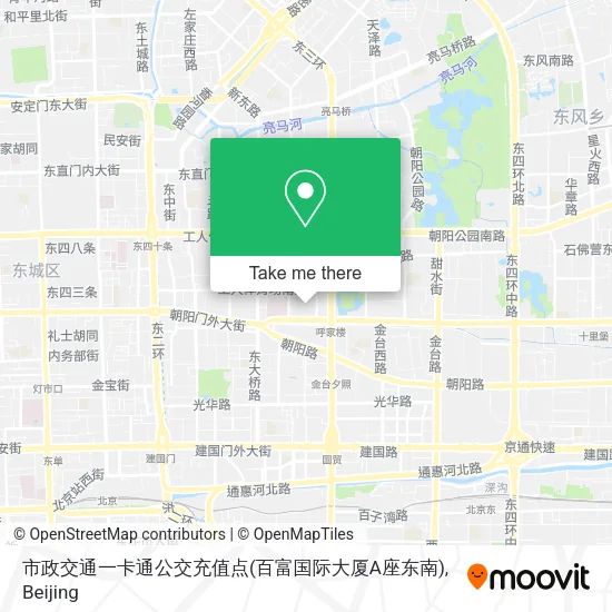 市政交通一卡通公交充值点(百富国际大厦A座东南) map