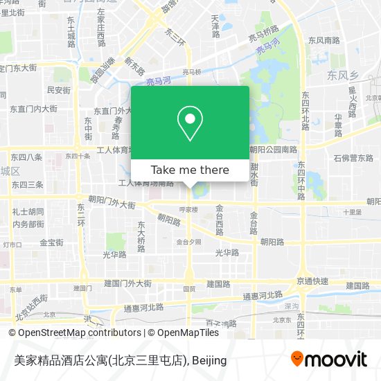 美家精品酒店公寓(北京三里屯店) map