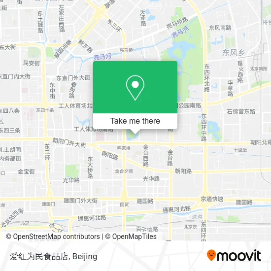 爱红为民食品店 map
