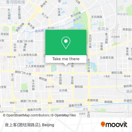 座上客(团结湖路店) map