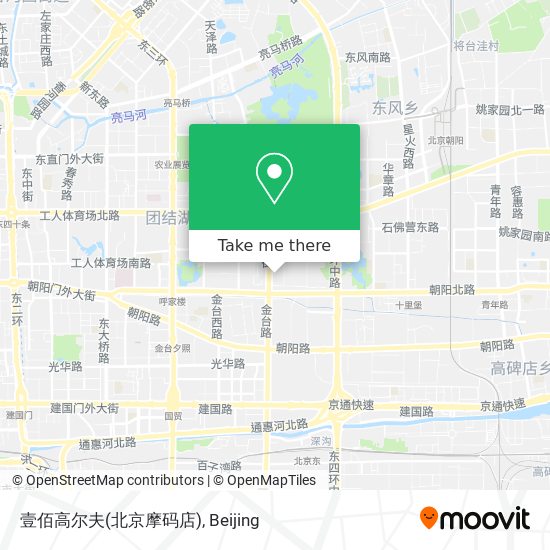 壹佰高尔夫(北京摩码店) map