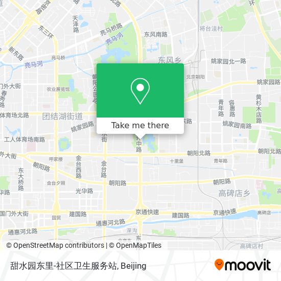 甜水园东里-社区卫生服务站 map