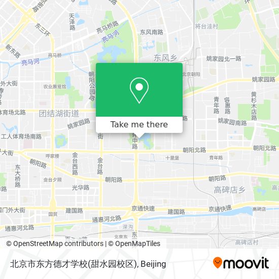 北京市东方德才学校(甜水园校区) map