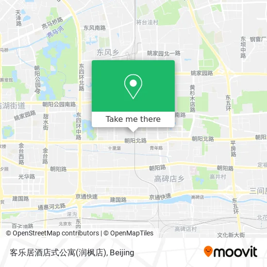 客乐居酒店式公寓(润枫店) map