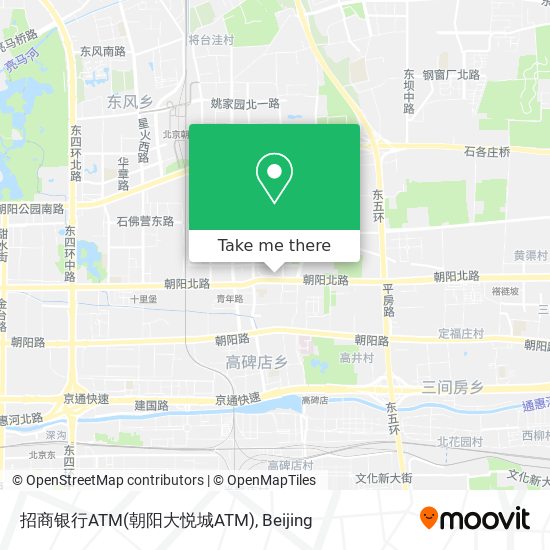 招商银行ATM(朝阳大悦城ATM) map
